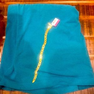 10K Italian Gold 9” Curb Chain Bracelet *New*